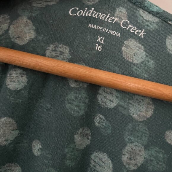 2 Coldwater Creek Wrap Tops-- Plum and Blue Green Size 1X/XL-- Make an Offer! - Picture 11 of 14